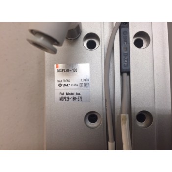 SMC MGPL20-100 GUIDE CYLINDER with D-Z73 Magnetic Reed Switch